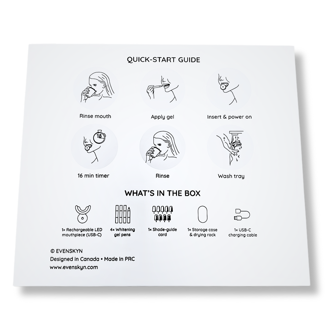 Product image *NEU* MatureSmile™ LED-Zahnaufhellungsset | Zahnschmelzschonende Aufhellung für Erwachsene ab 40