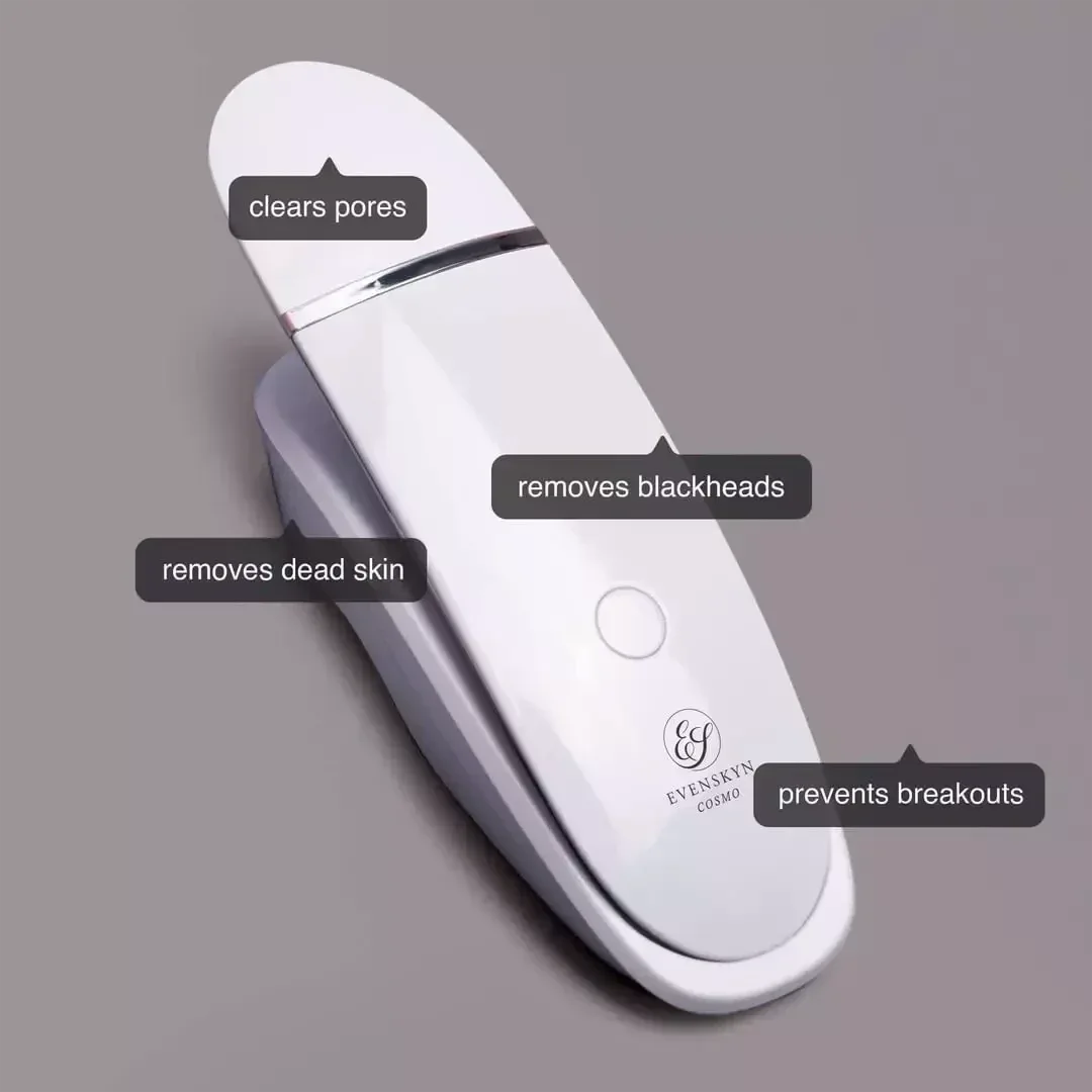 EvenSkyn® Cosmo: Ultrasonic Facial Cleanser & Scrubber - EVENSKYN® EvenSkyn® Cosmo: Ultrasonic Facial Cleanser & Scrubber - EVENSKYN®