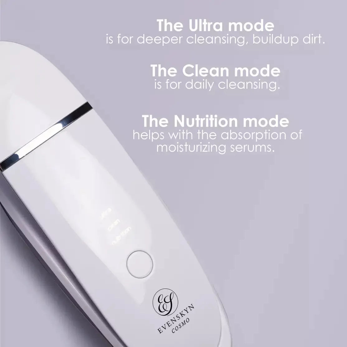 EvenSkyn® Cosmo: Ultrasonic Facial Cleanser & Scrubber EvenSkyn® EvenSkyn® Cosmo: Ultrasonic Facial Cleanser & Scrubber EvenSkyn®