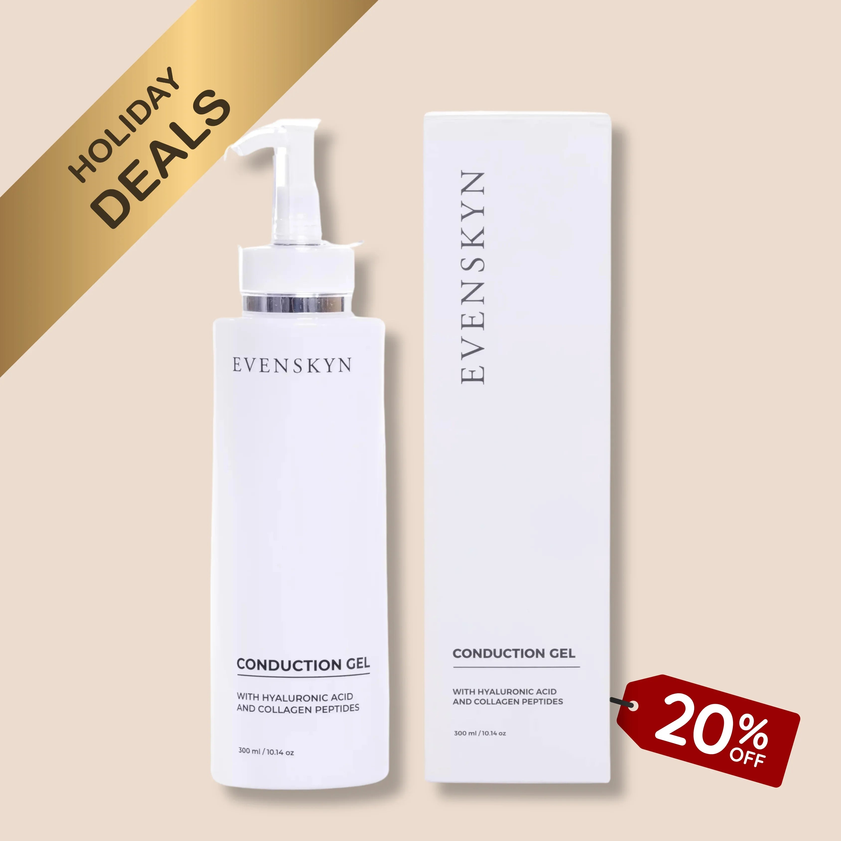 EvenSkyn® Conduction Gel (300ml) — For Radiofrequency (RF), Ultrasound & Microcurrent Devices - EVENSKYN® EvenSkyn® Conduction Gel (300ml) — For Radiofrequency (RF), Ultrasound & Microcurrent Devices - EVENSKYN®