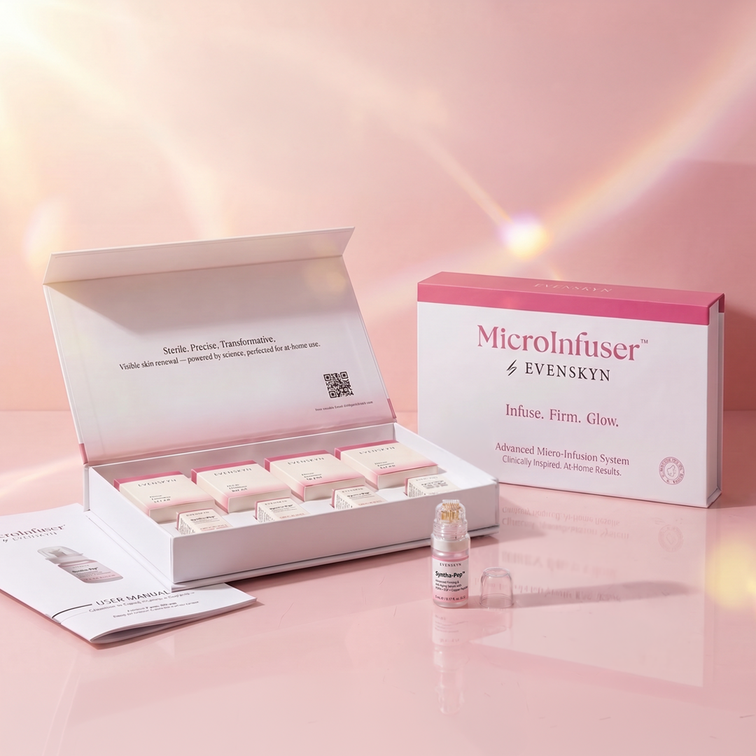 EvenSkyn MicroInfuser at-home micro-infusion kit with Syntha-Pep PDRN serum EvenSkyn MicroInfuser at-home micro-infusion kit with Syntha-Pep PDRN serum