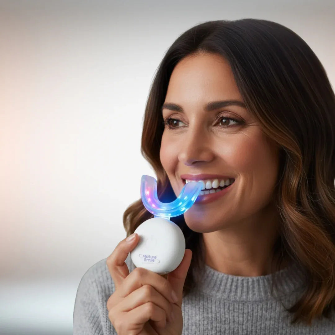 *NEW* MatureSmile™ LED Teeth Whitening Kit | Enamel-Safe Whitening for Adults 40+ - EVENSKYN® *NEW* MatureSmile™ LED Teeth Whitening Kit | Enamel-Safe Whitening for Adults 40+ - EVENSKYN®