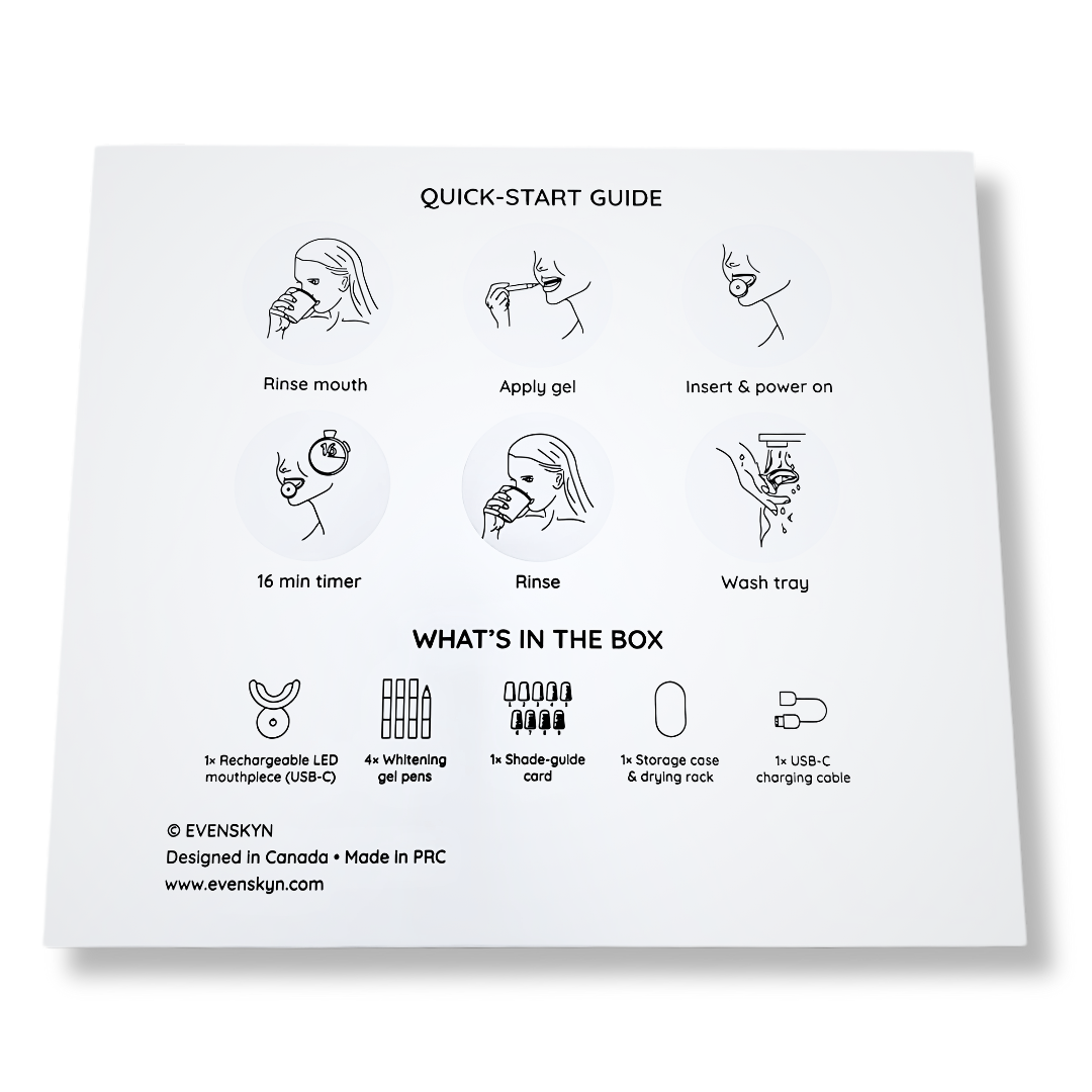 MatureSmile™ Premium LED Teeth Whitening Kit for Sensitive & Mature Smiles