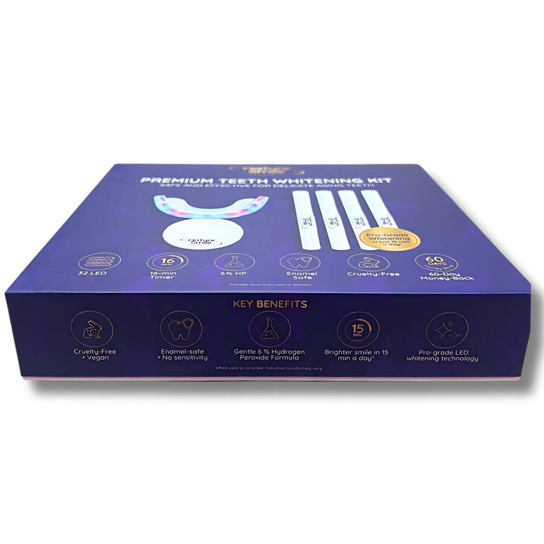 MatureSmile™ Premium LED Teeth Whitening Kit for Sensitive & Mature Smiles