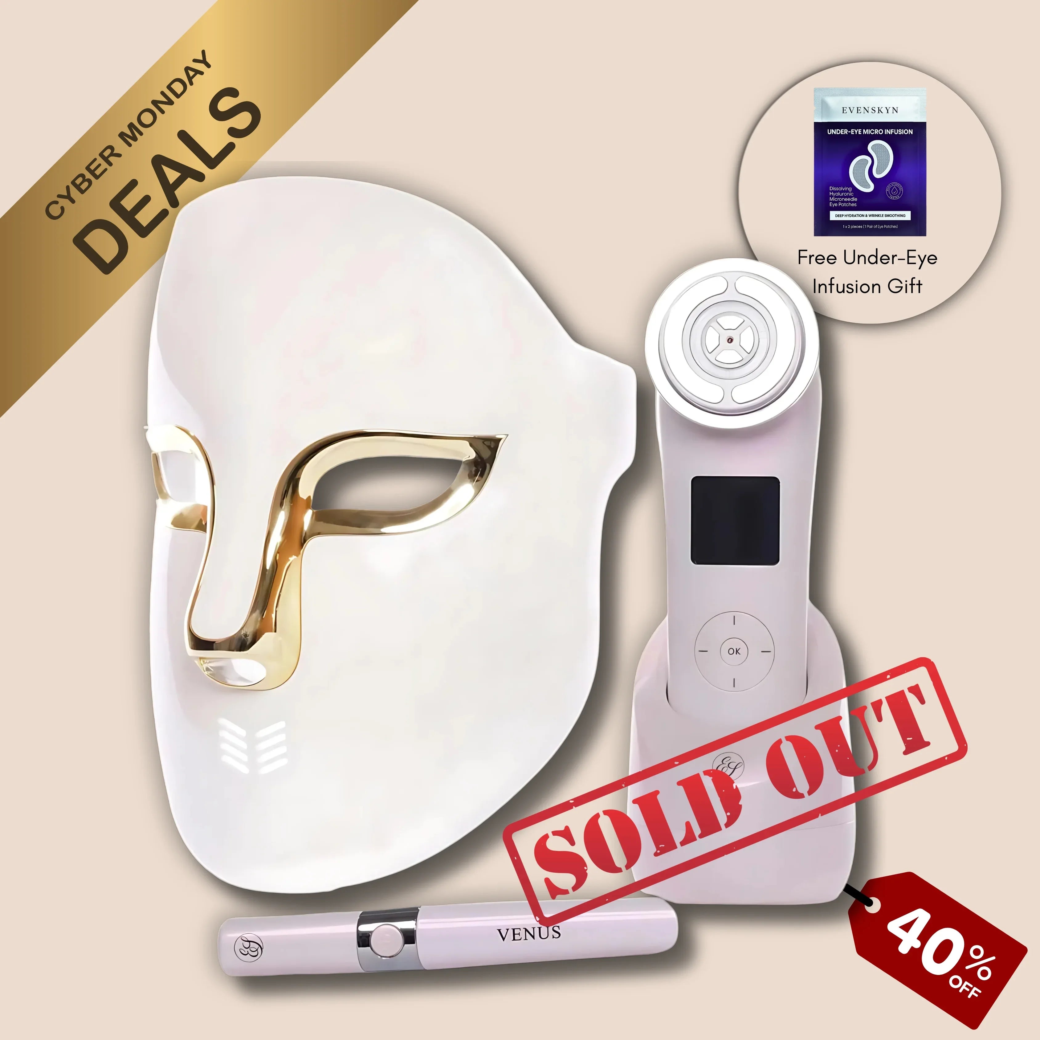 Lumo⁺, Mirage & Venus Anti-Aging Device Bundle for Face & Eyes