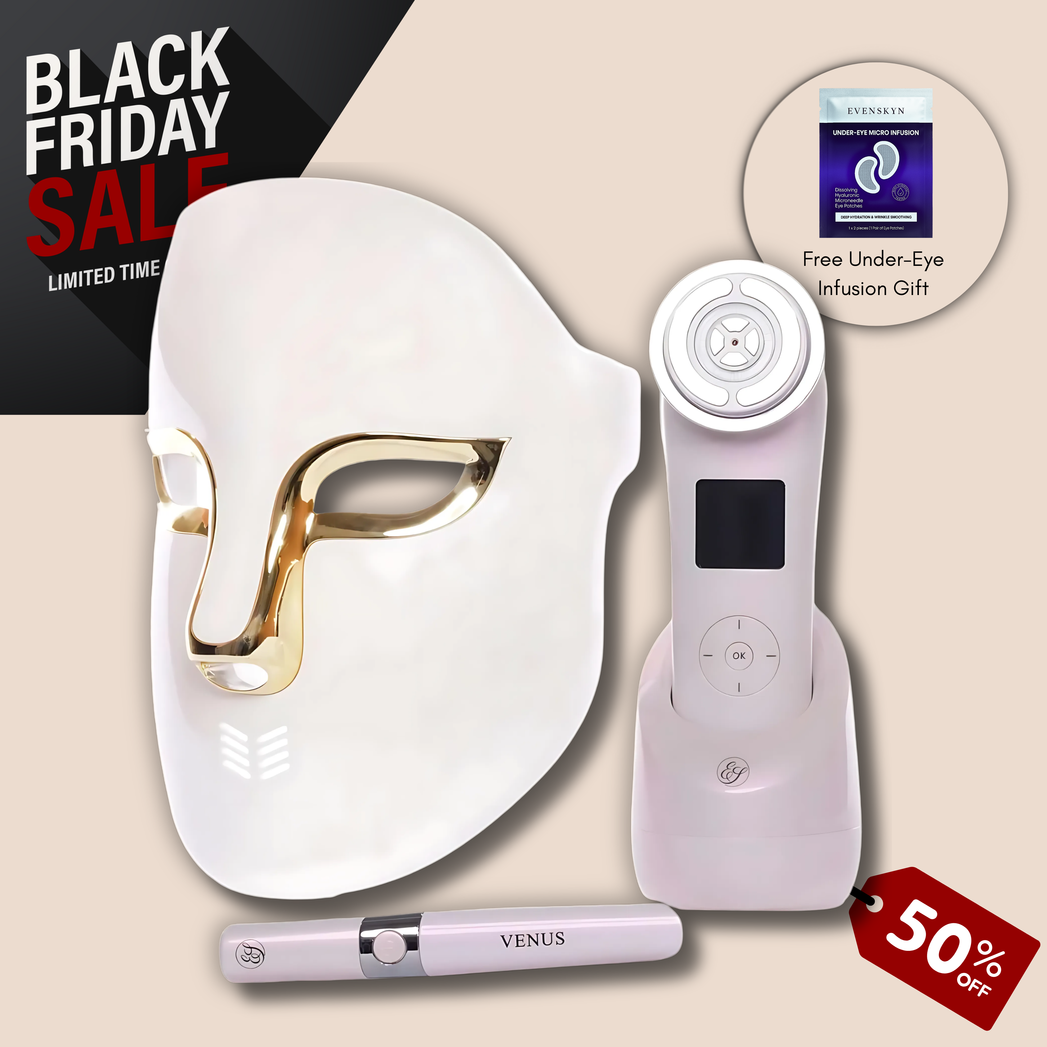 Lumo⁺ + Mirage + Venus: Complete Anti-Aging and Skin Rejuvenation Set