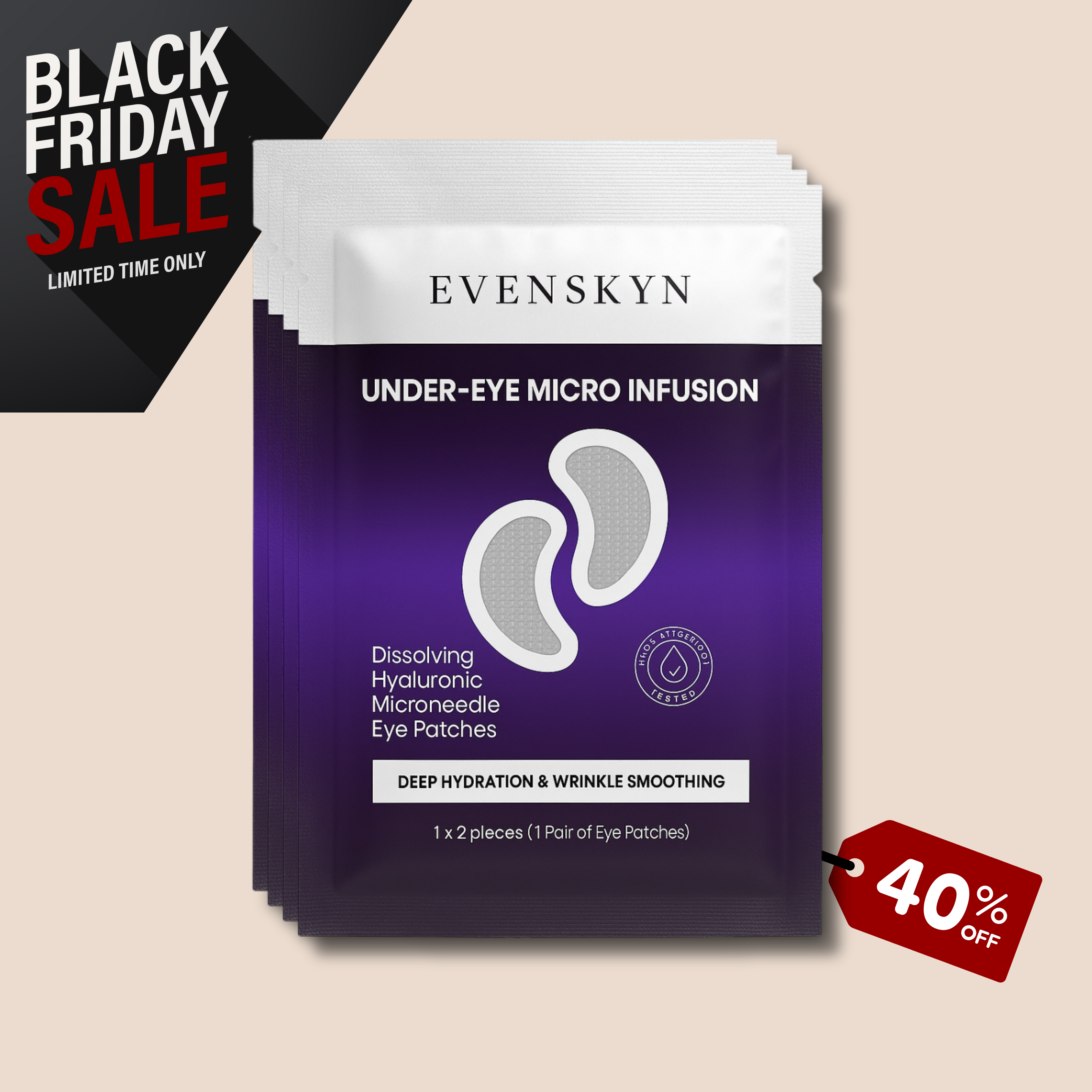 Under-Eye Micro Infusion Dissolving Hyaluronic Microneedle Eye Patches