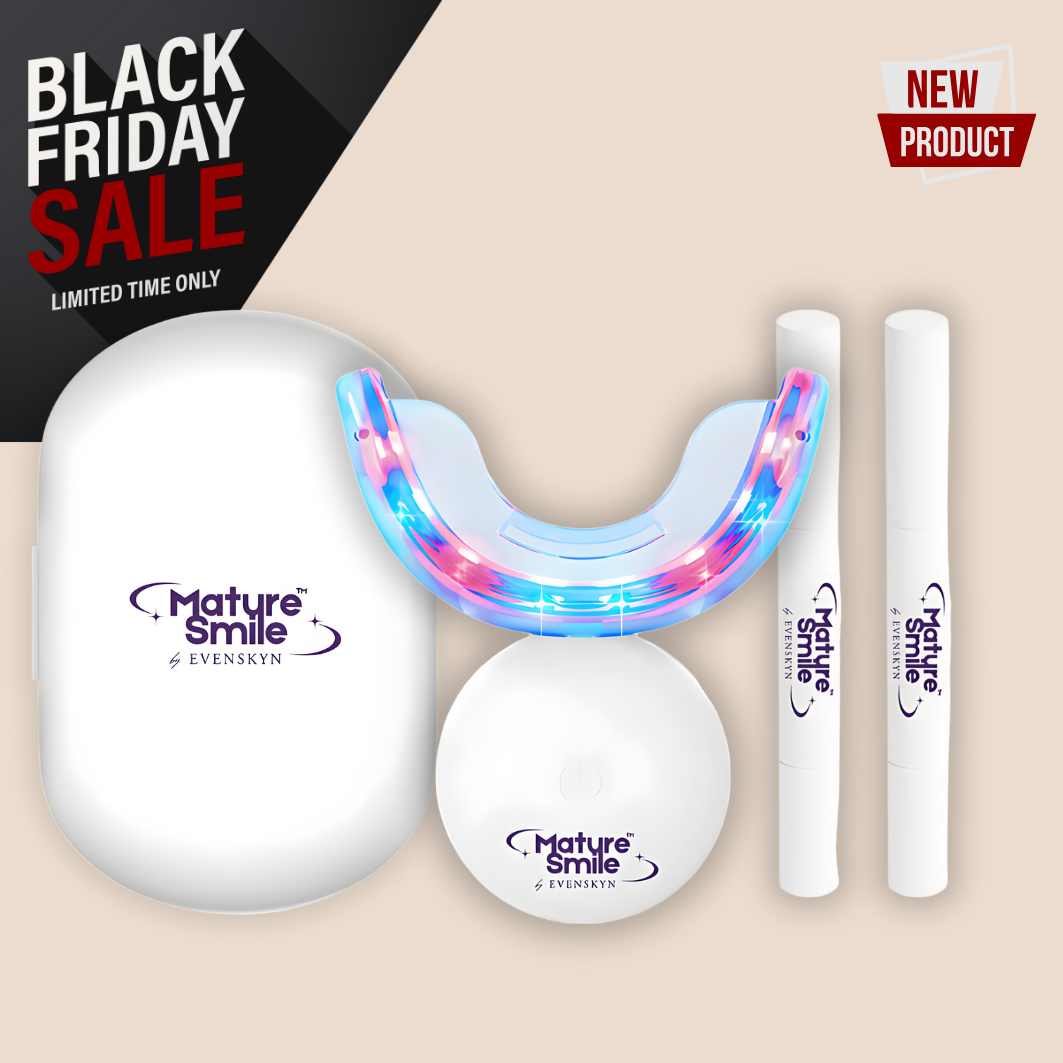 *NEW* MatureSmile™ LED Teeth Whitening Kit | Enamel-Safe Whitening for Adults 40+