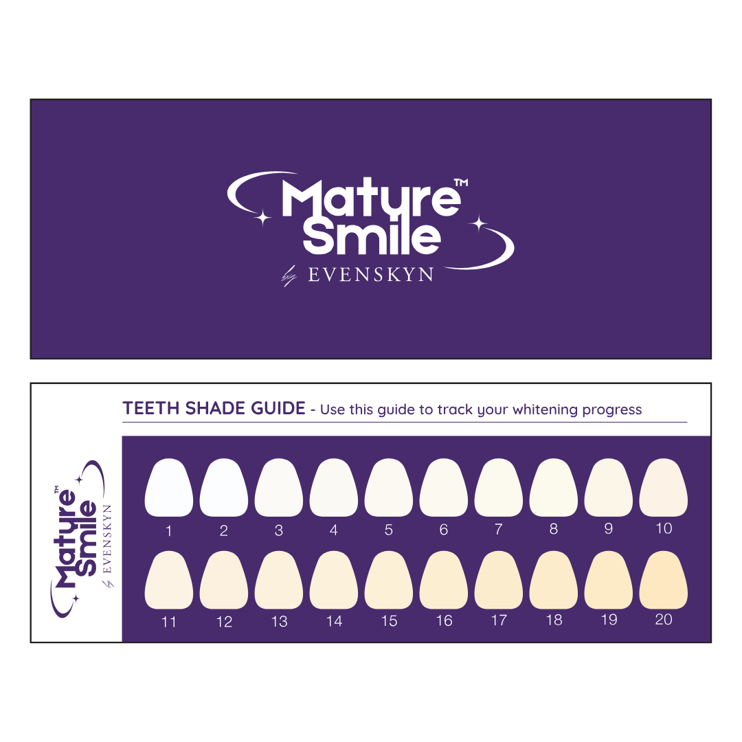 *جديد* طقم تبييض الأسنان بتقنية LED من MatureSmile™ | تبييض آمن على مينا الأسنان للبالغين من سن الأربعين فما فوق