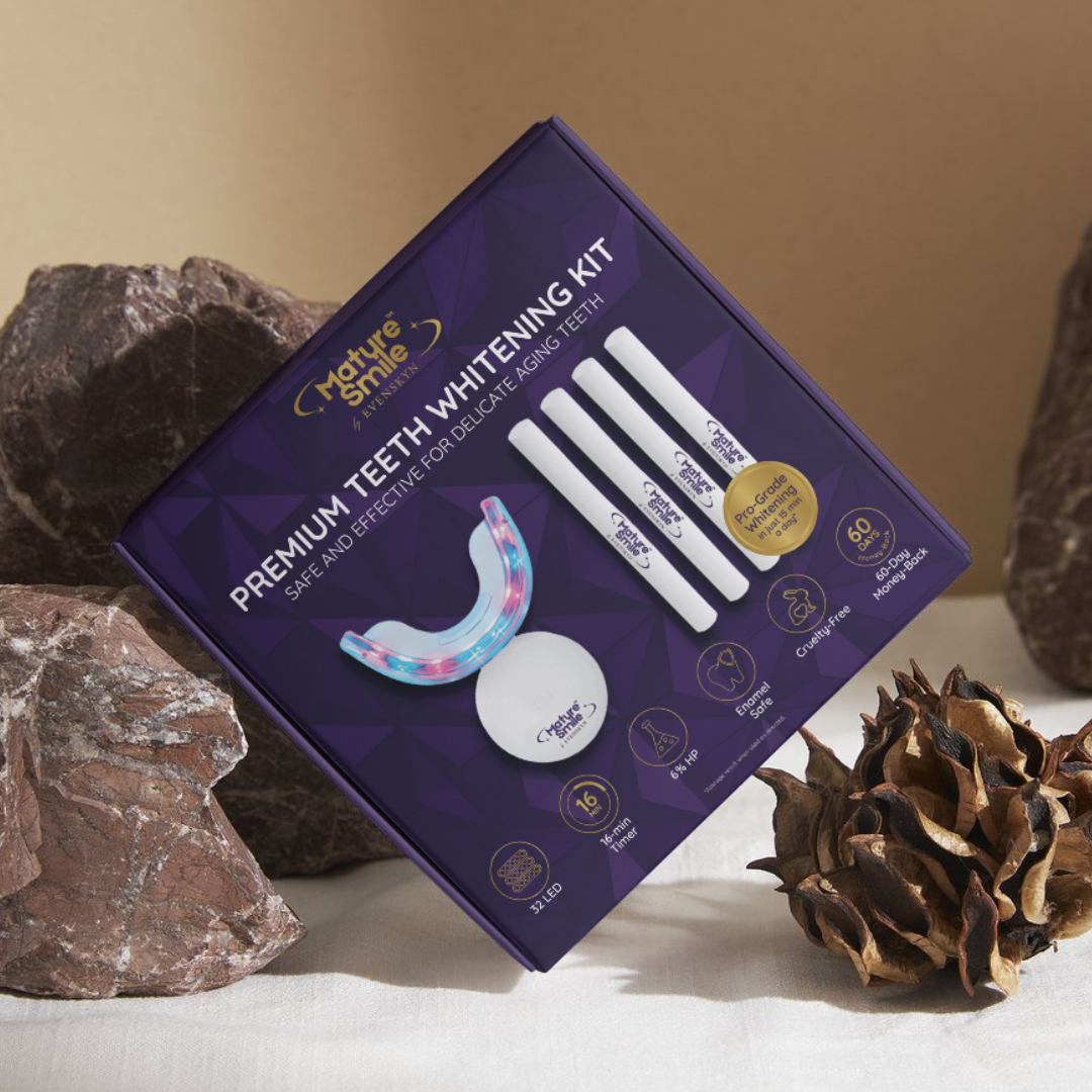 MatureSmile™ Premium LED Teeth Whitening Kit for Sensitive & Mature Smiles